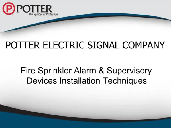 POTTER ELECTRIC SIGNAL COMPANY