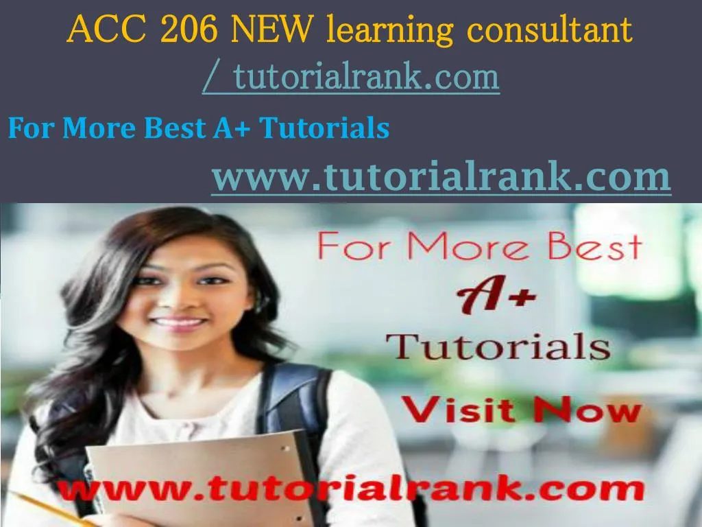 acc 206 new learning consultant tutorialrank com