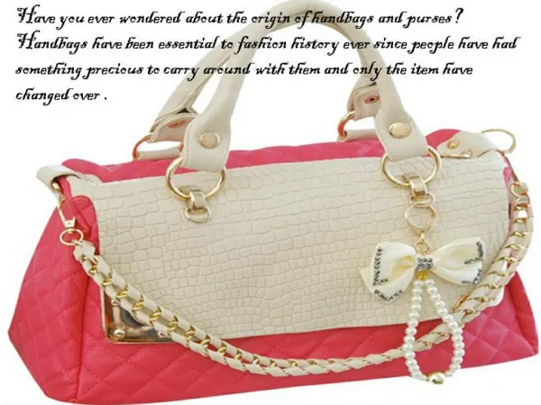 History of handbags