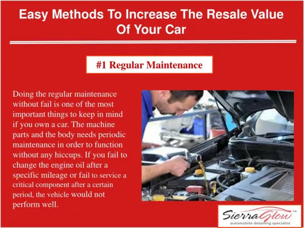 Easy methods to increase the resale value of your car
