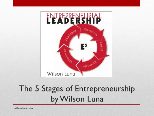 Wilson Luna - The 5 Stages of Entrepreneurship