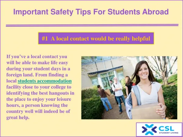 Important safety tips for students abroad