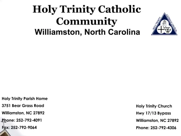 Holy Trinity Catholic Community