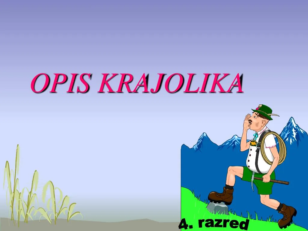 opis krajolika