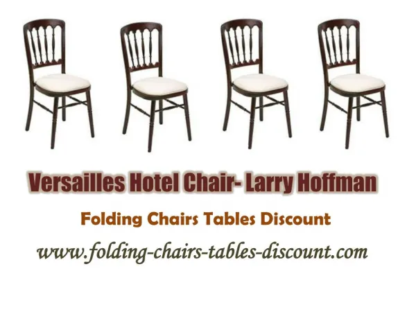 Versailles Hotel Chair- Larry Hoffman