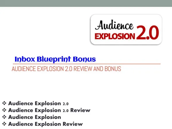 Audience Explosion 2.0