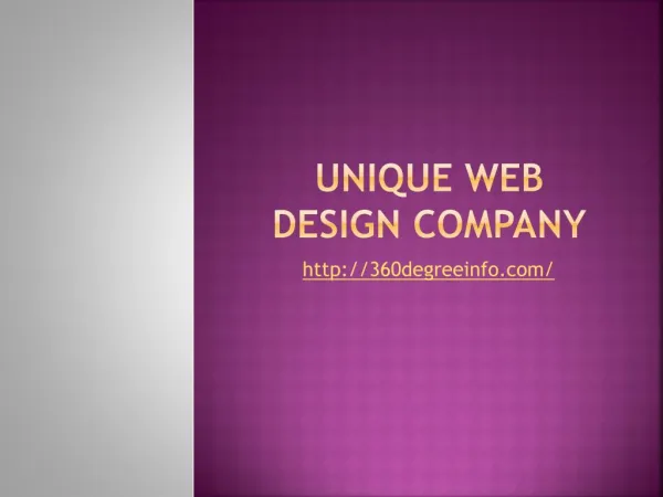 Unique Web Design Company