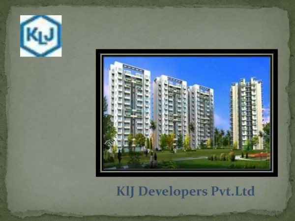 Real Estate KLJ Developers Pvt Ltd in Faridabad