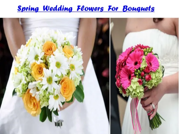 Spring Wedding Flowers For Bouquets