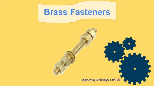 High Quality Brass Fasteners Manufacturers India