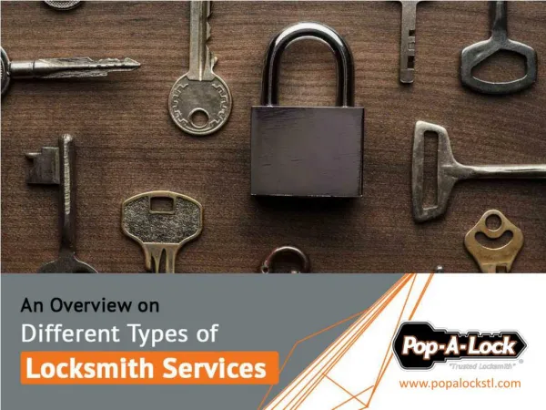 Different Roles of Locksmiths and Their Services