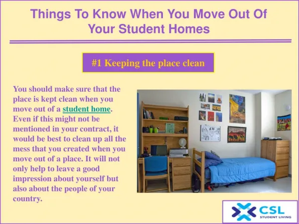 Things to know when you move out of your student homes