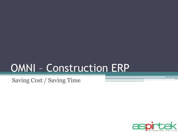 OMNI – Construction ERP