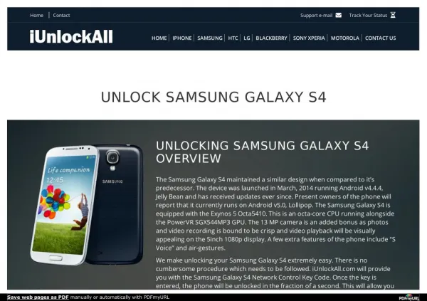 How to Unlock Samsung Galaxy S4 with iUnlockAll