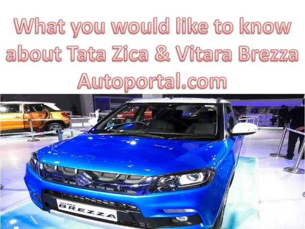 Maruti Suzuki Vitara Brezza Price in India, Specs, Photos, Mileage