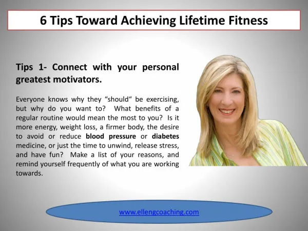 6 Tips Toward Achieving Lifetime Fitness