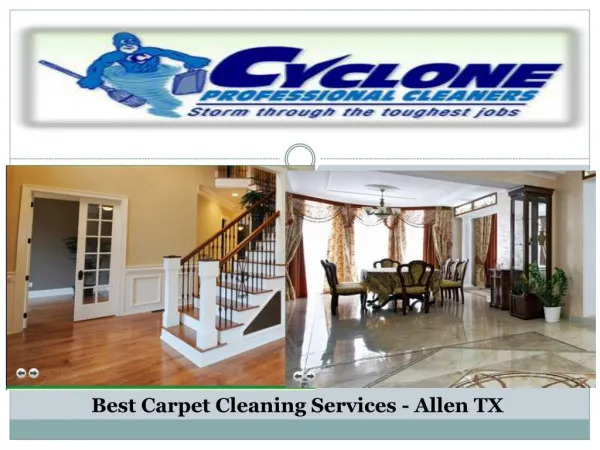 Best Carpet Cleaning Services - Allen TX