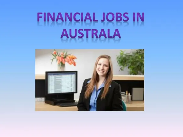 Financial Jobs in Australia