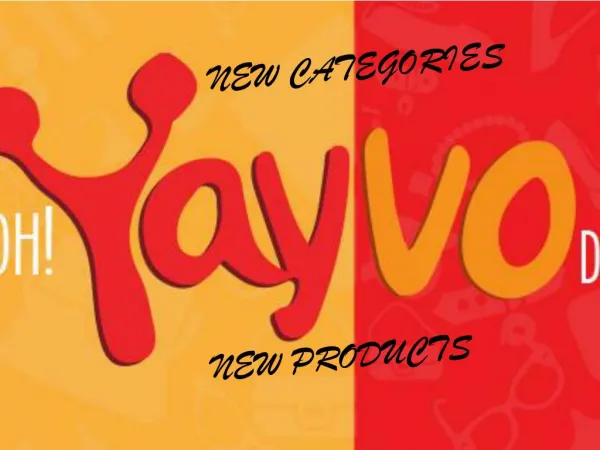 Yayvo - Best Categories for Shopping