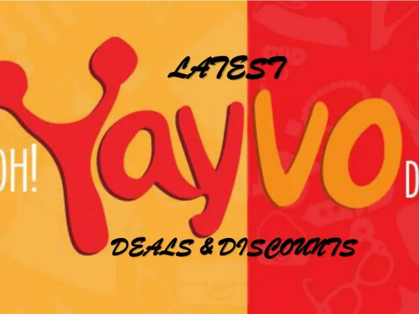 Yayvo - Latest Deals and Discounts