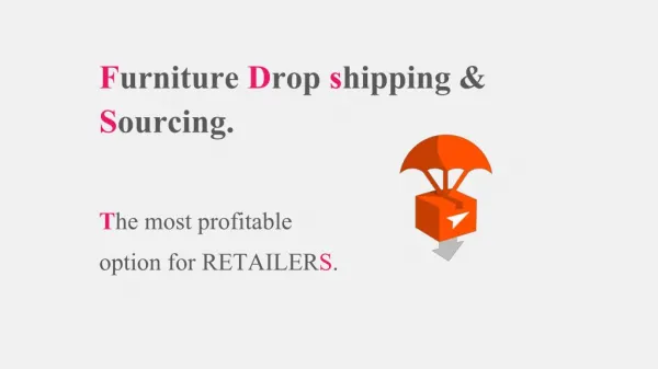 Furniture Drop Shipping and Sourcing