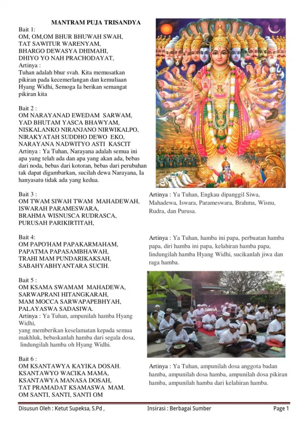 Mantra dalam Agama Hindu