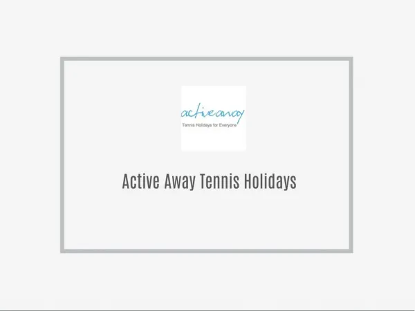 Tennis Holidays