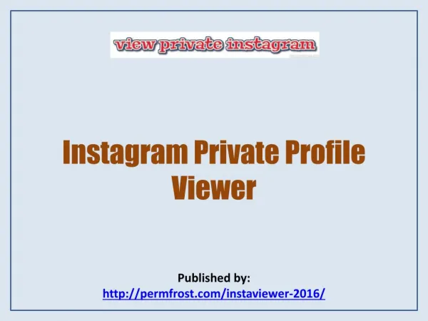 Instagram Private Profile Viewer