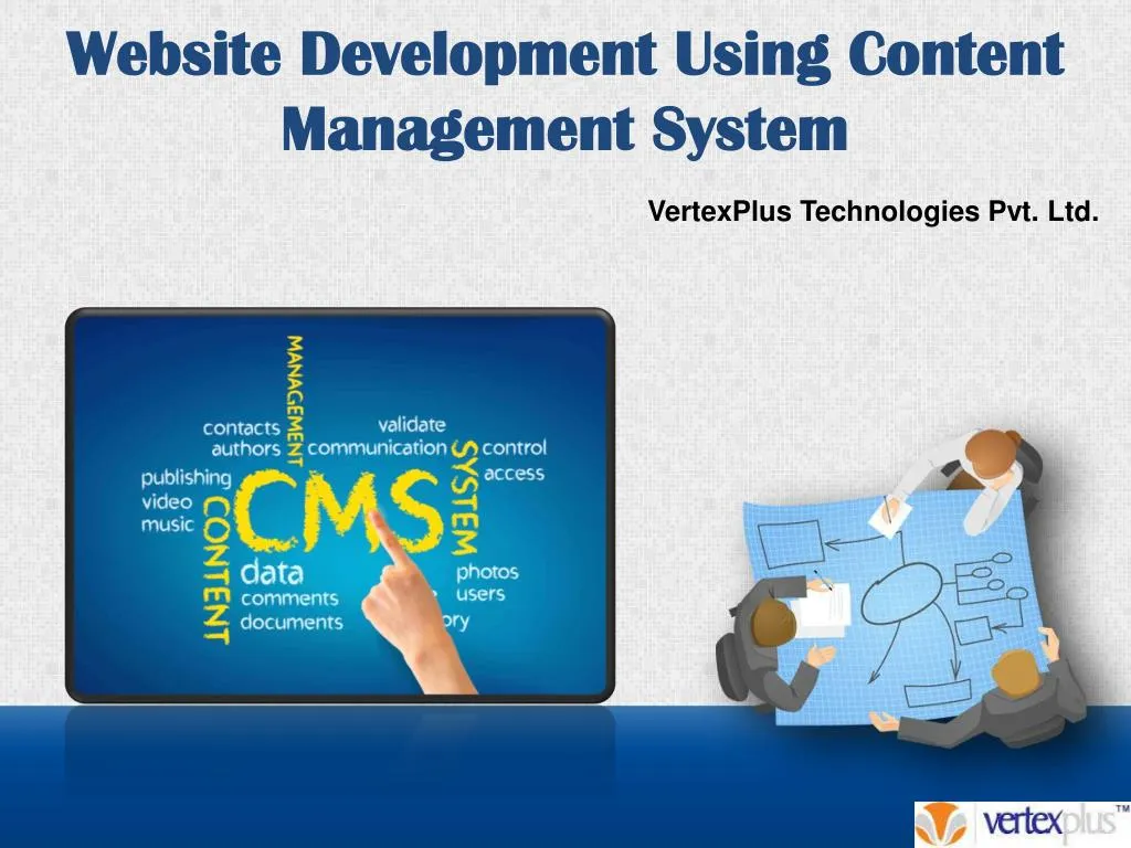 website development using content management system
