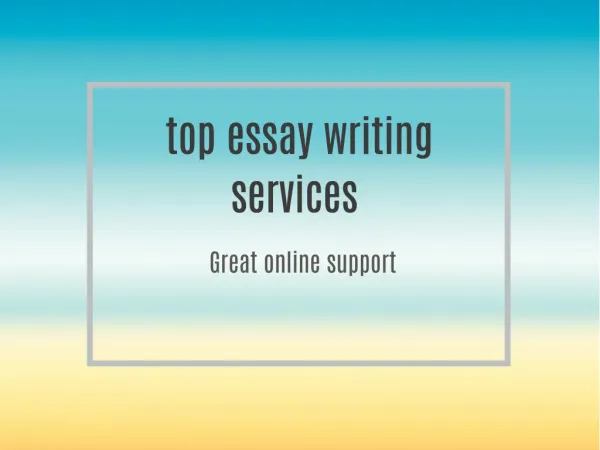 Top Essay Writing Service Reviews - Real time Essay Writing Editors