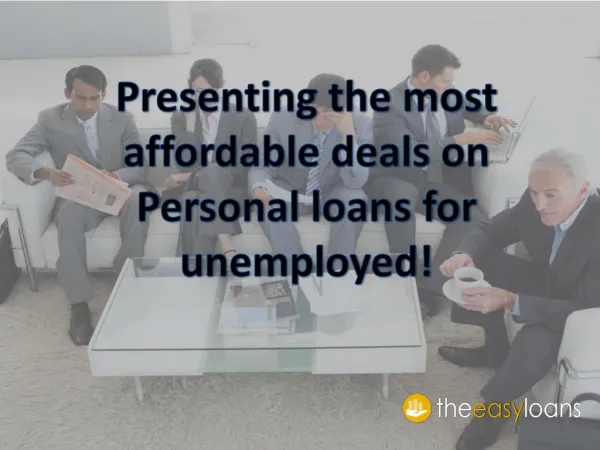 Personal loans for unemployed