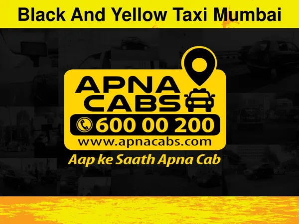 Black And Yellow Taxi Mumbai