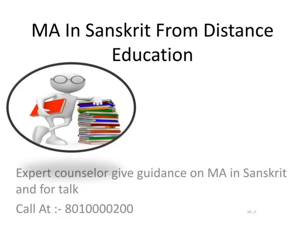MA In Sanskrit-Distance Learning Universities