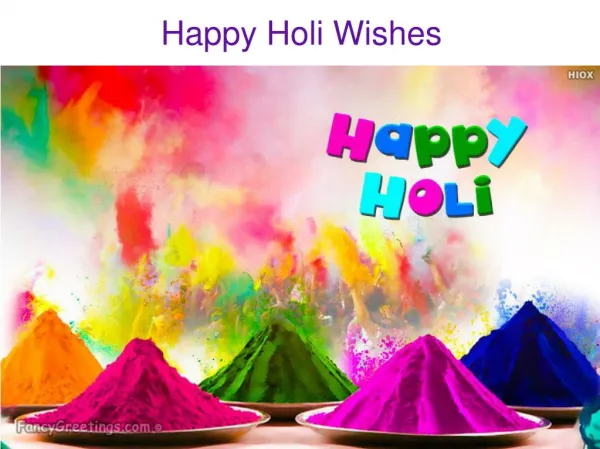 Happy Holi Everyone