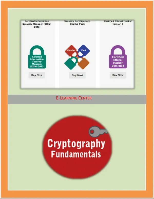Security Certifications Exams Courses