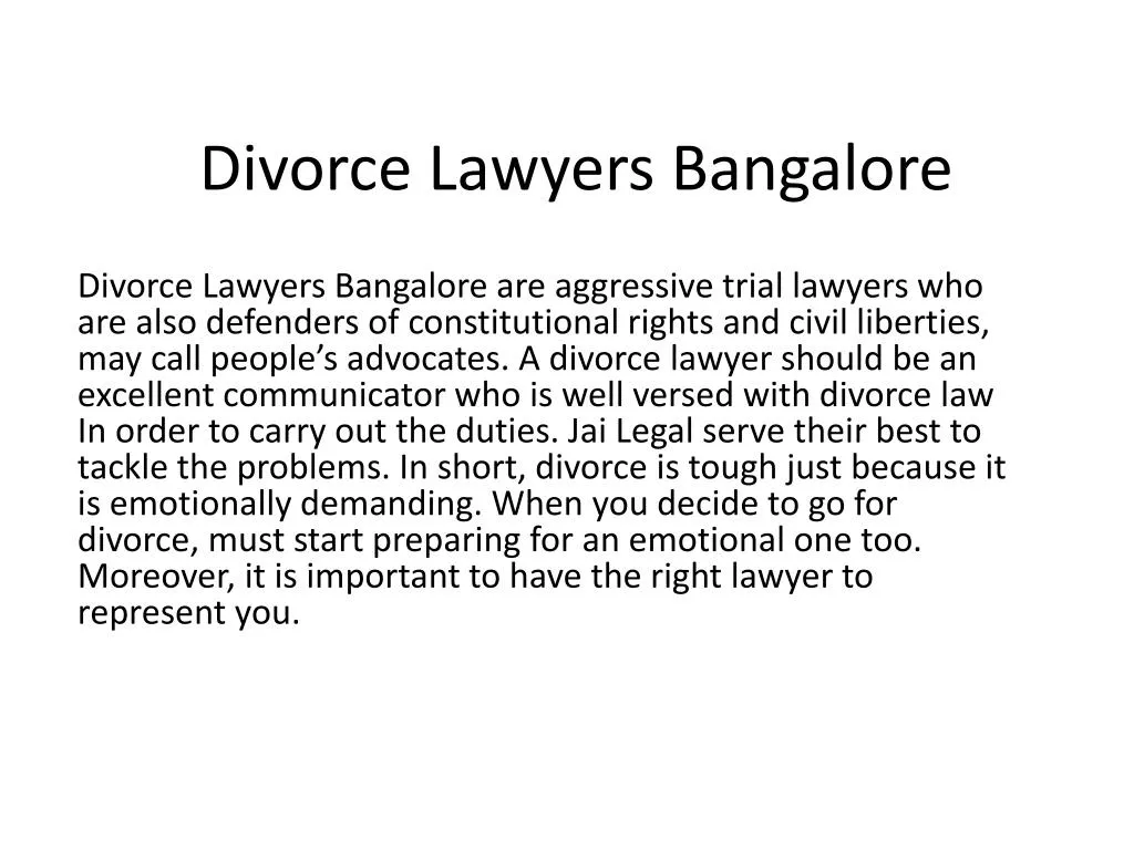 divorce lawyers bangalore