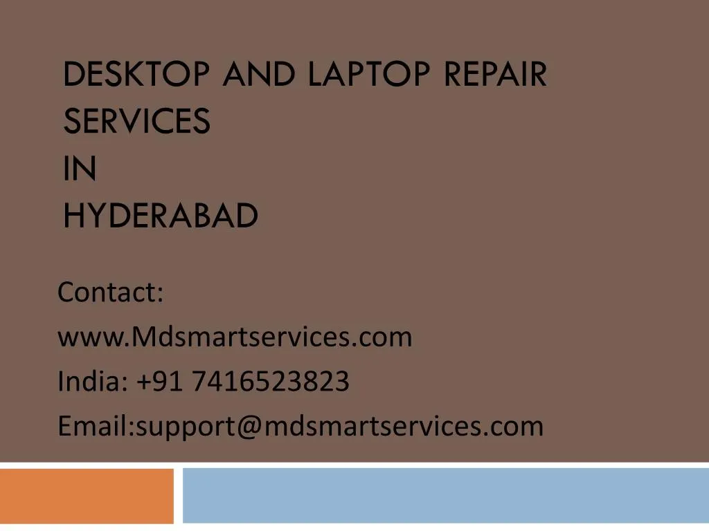 desktop and laptop repair services in hyderabad