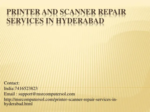 Scanner repair shops in hyderabad | Scanner service center in hyderabad