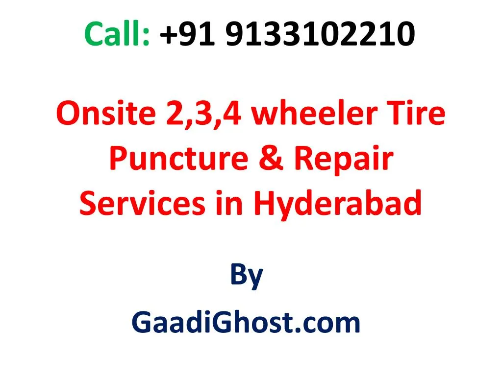 onsite 2 3 4 wheeler tire puncture repair services in hyderabad