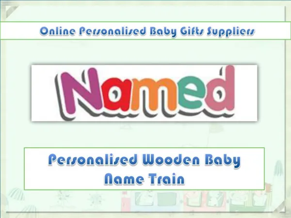 Personalised Wooden Baby Name Train