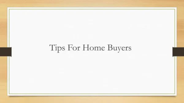 Tips for home buyers by mapsko group