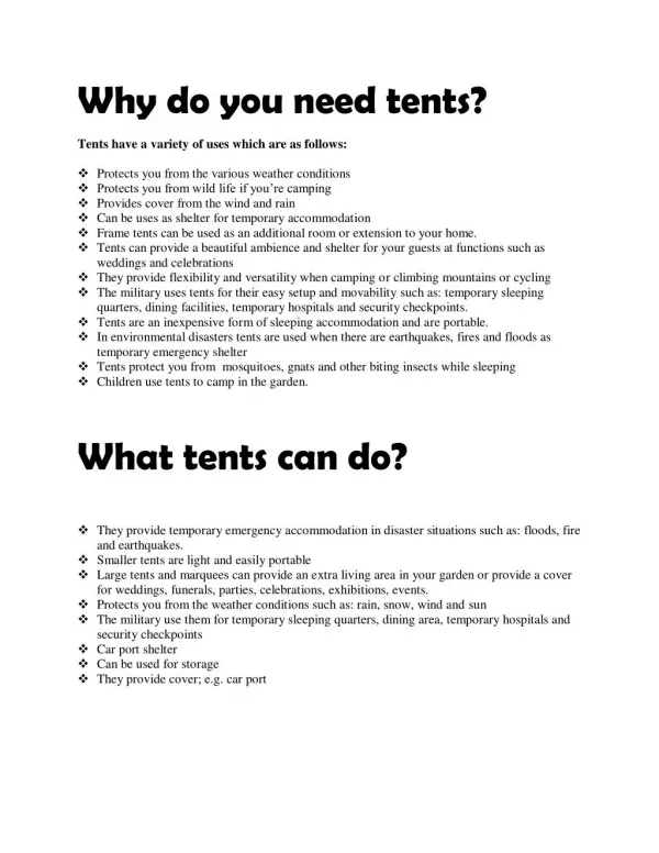 10 Easy ways to Buy Tents