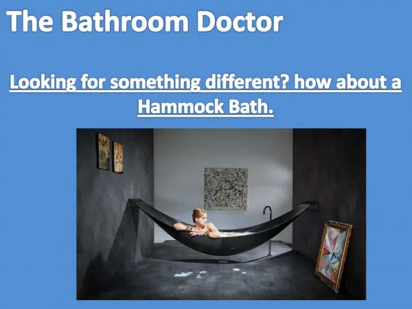 Get the Hammock Bath