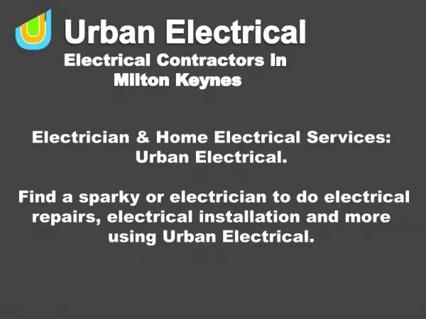 Electrician & Home Electrical Services: Urban Electrical