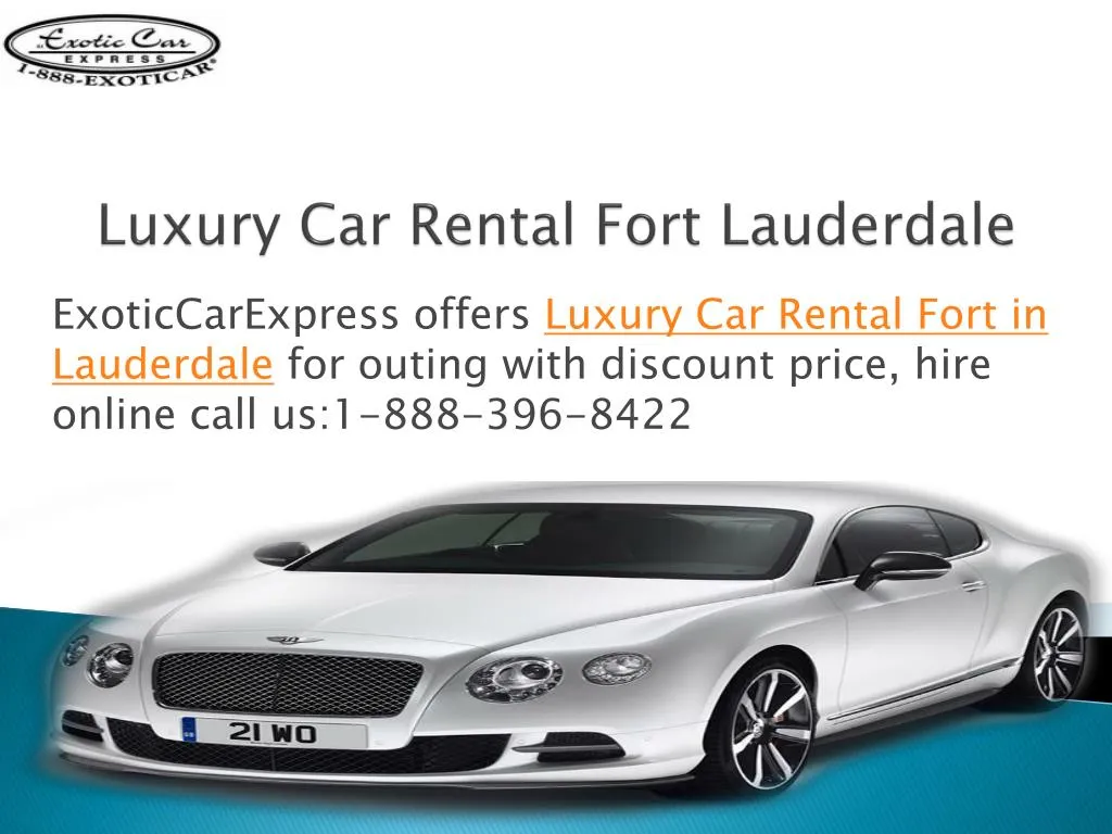luxury car rental fort lauderdale