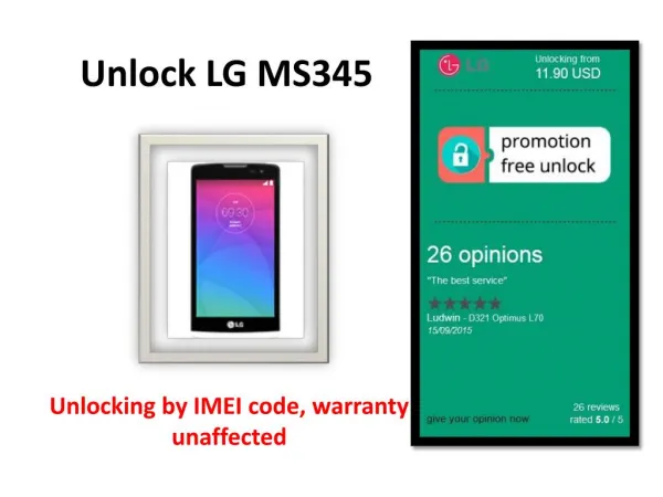 Unlock LG MS345