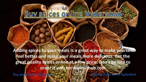 Buy spices online Hyderabad