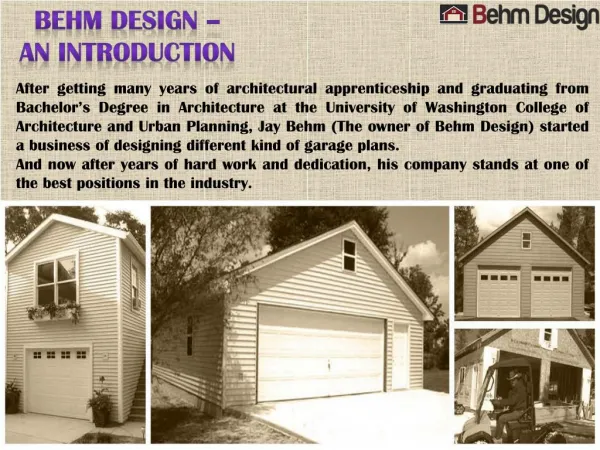 Amazing Garage Plans by Behm Design