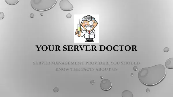 Your Server Doctor - Server Management Company