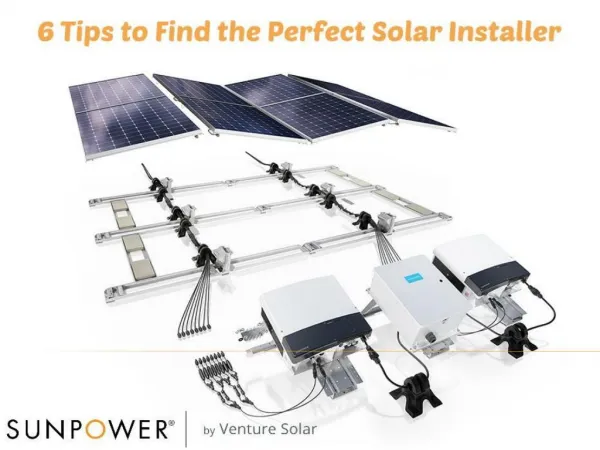 Tips To Find the Perfect Solar Installer